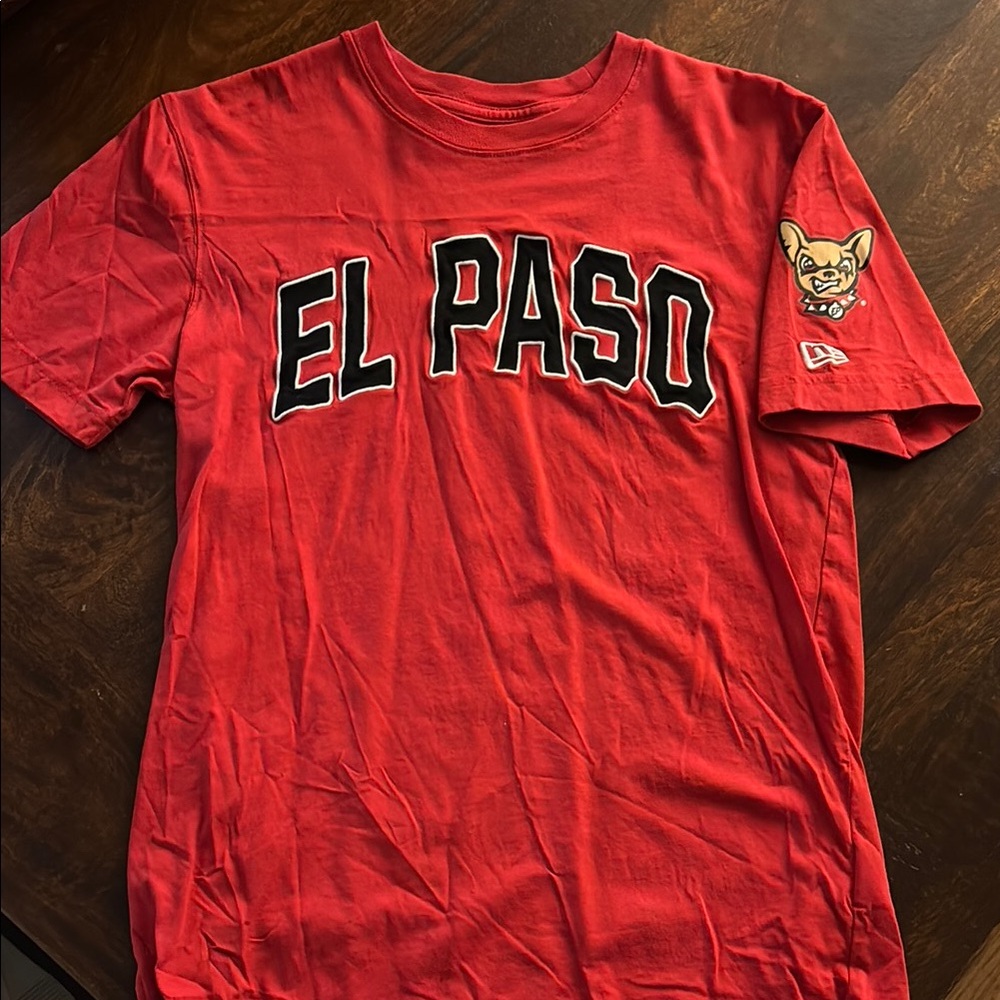 Red El Paso Chihuahuas Shirt. Size small